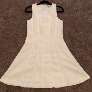 White A-line Banana Republic dress